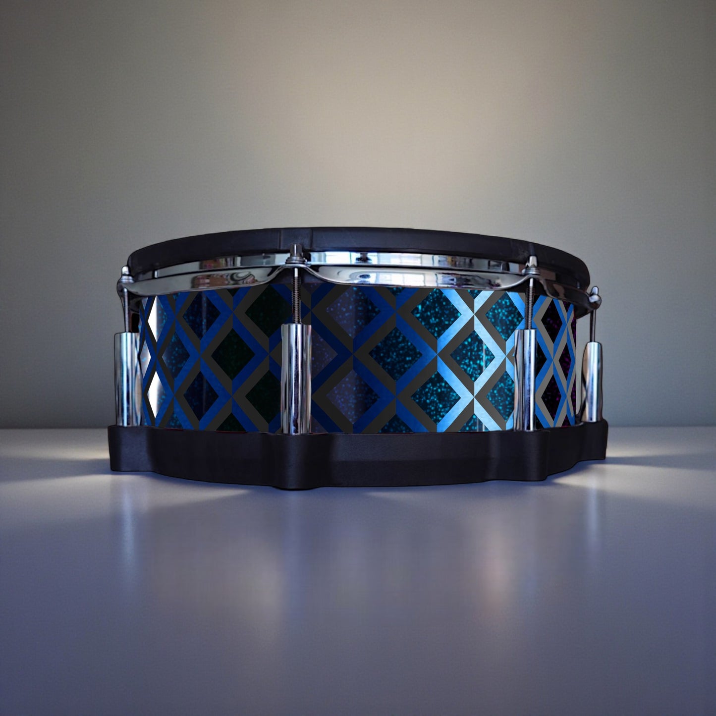 3D Tile Drum Wrap (Black Base)