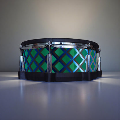 3D Tile Drum Wrap (Black Base)