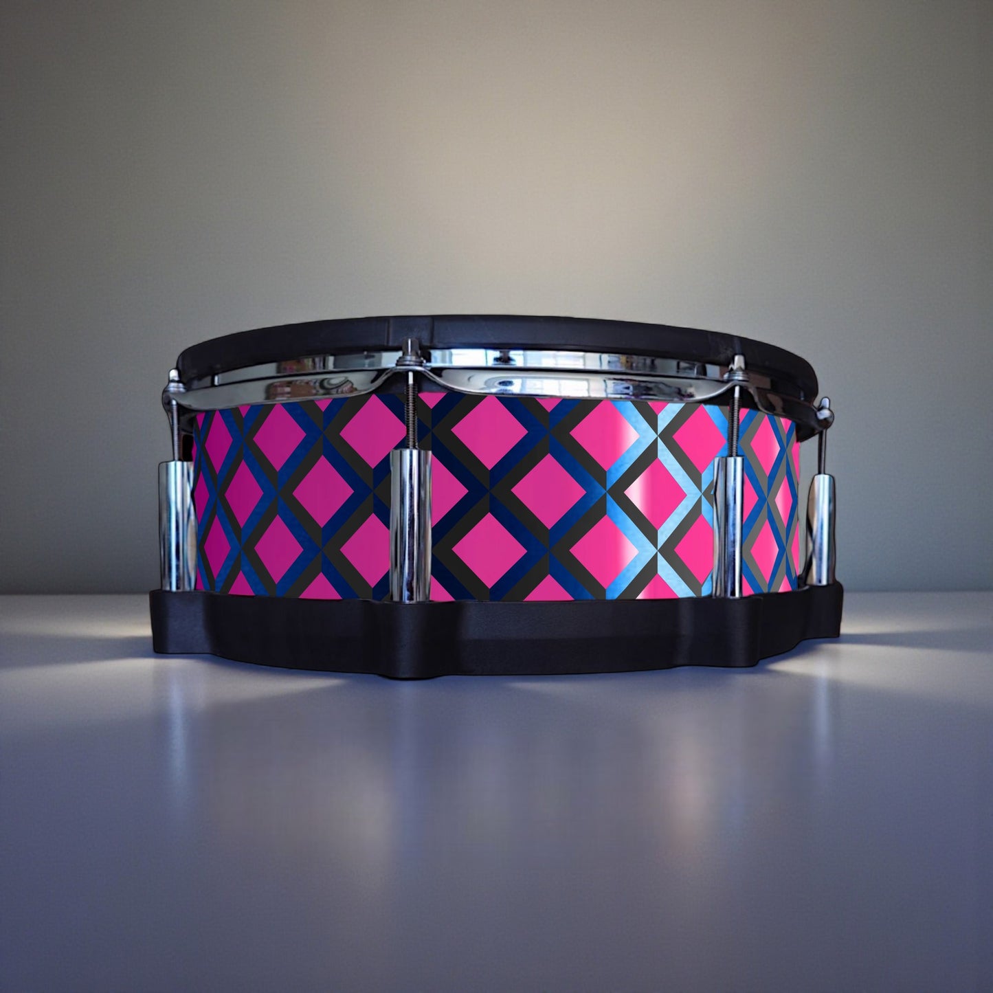 3D Tile Drum Wrap (Black Base)