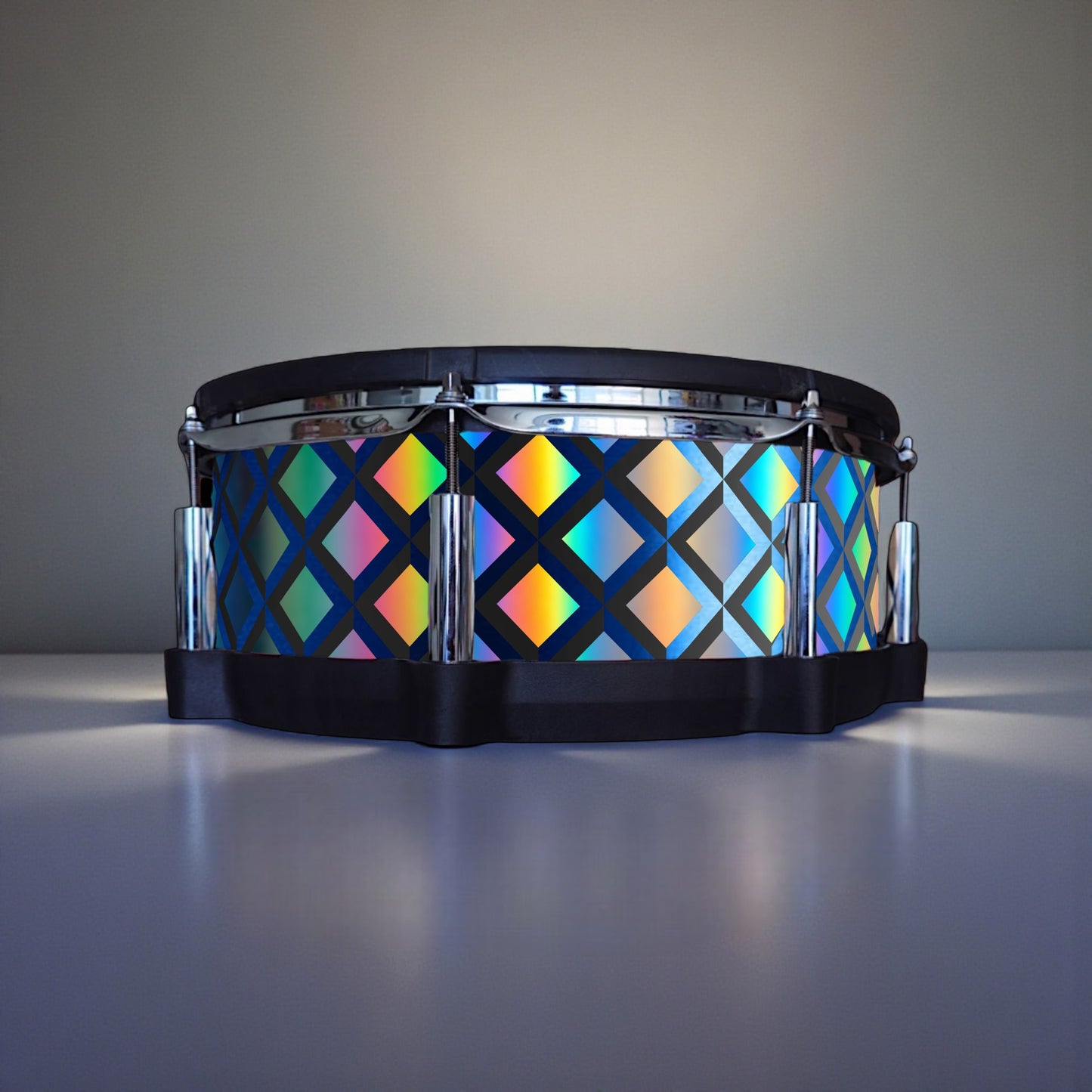 3D Tile Drum Wrap (Black Base)
