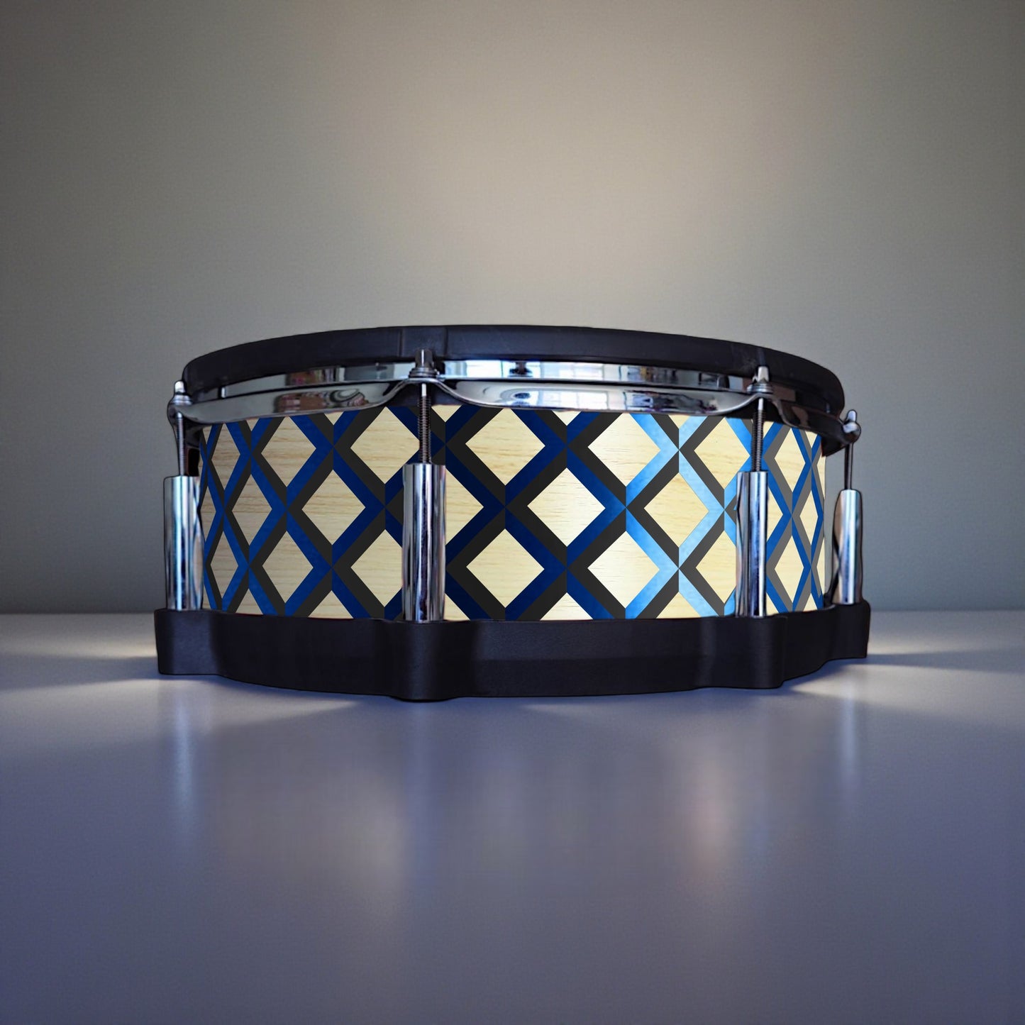 3D Tile Drum Wrap (Black Base)