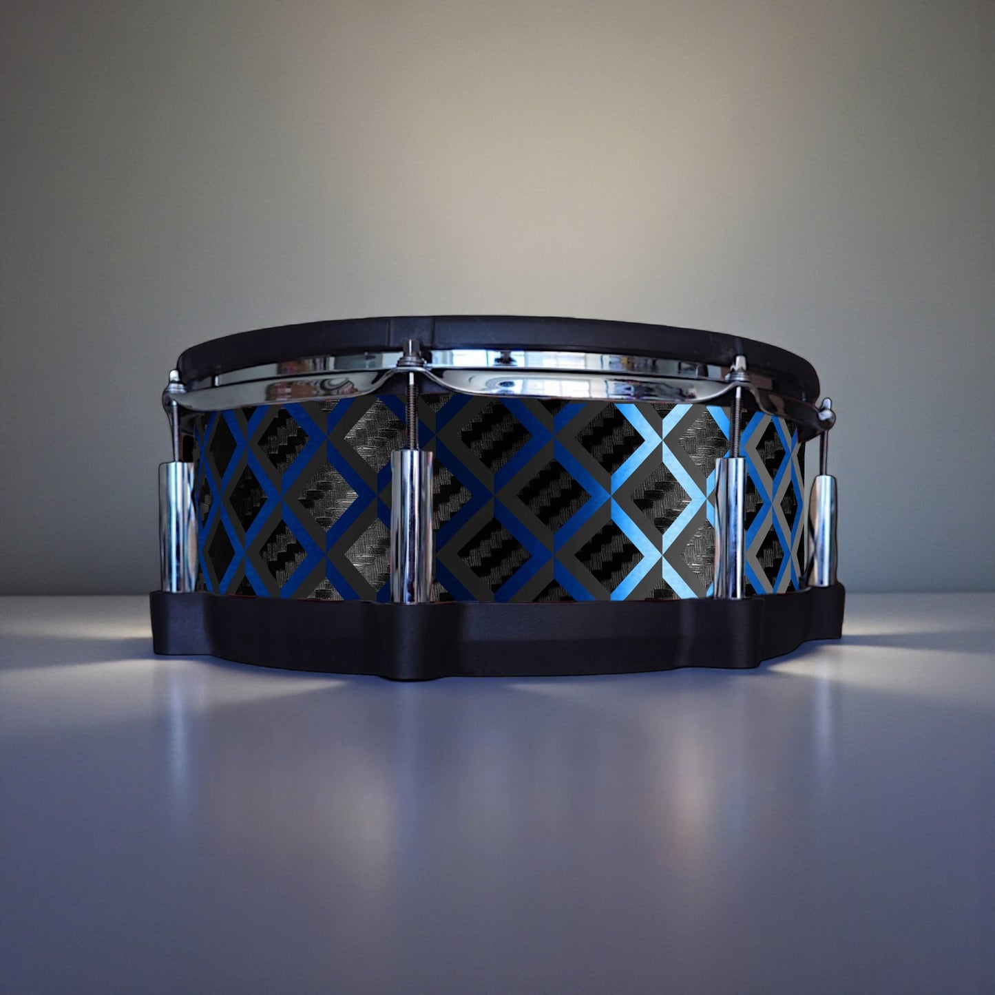 3D Tile Drum Wrap (Black Base)