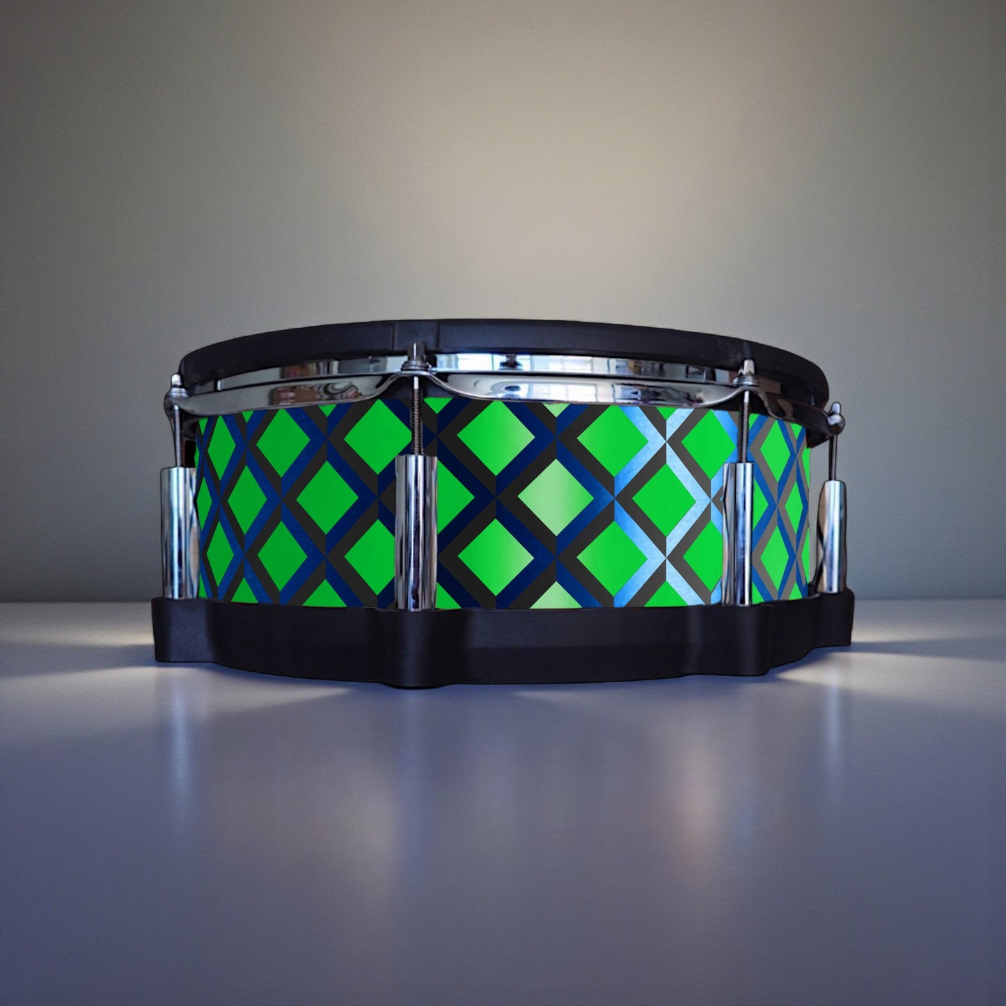 3D Tile Drum Wrap (Black Base)