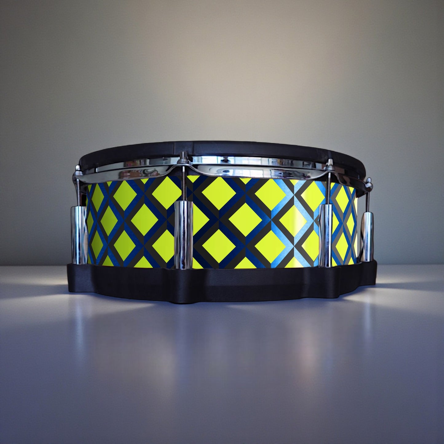 3D Tile Drum Wrap (Black Base)