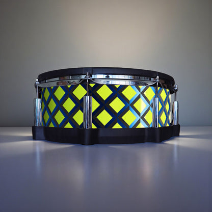 3D Tile Drum Wrap (Black Base)