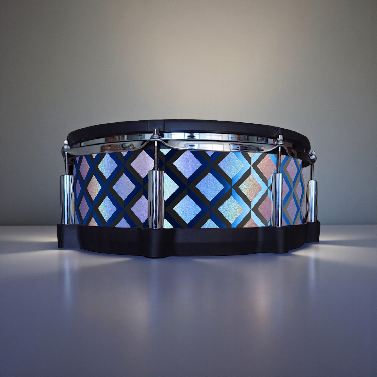 3D Tile Drum Wrap (Black Base)