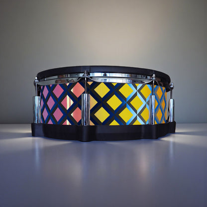 3D Tile Drum Wrap (Black Base)