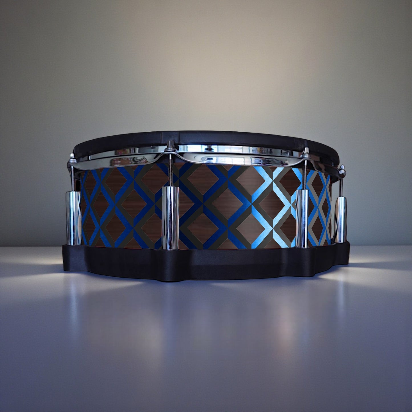 3D Tile Drum Wrap (Black Base)